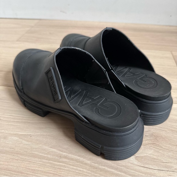 Ganni City Ribber Chunky Mules Slides Clogs Women’s Size 7 VGUC - Picture 3 of 7